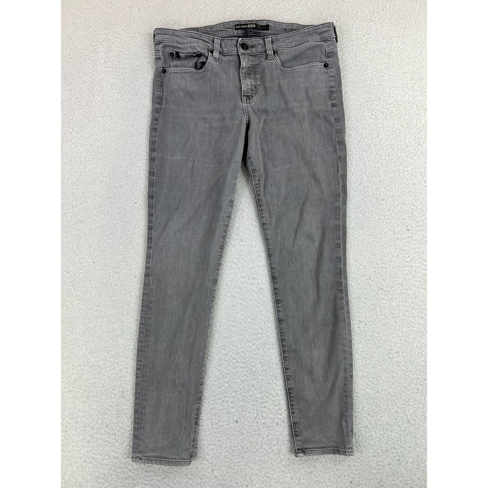 Big Star Skinny Jeans Womens 29P Petite Charcoal Wash Mid Rise Stretch Denim